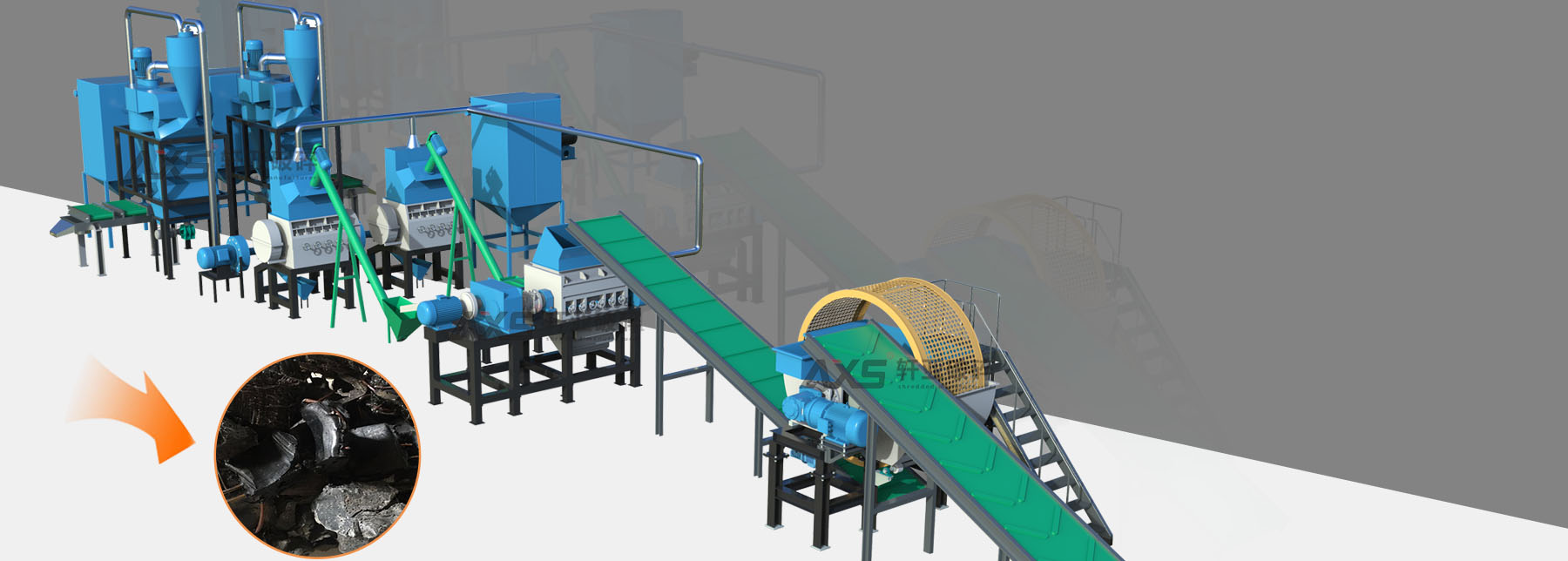 塑料橡膠破碎回收利用設(shè)備